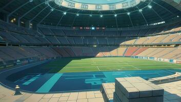 stadion sport- modern fantasie grafisch roman anime manga behang foto