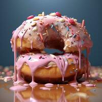 donut achtergrond beeld ai generatief foto