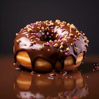 donut achtergrond beeld ai generatief foto