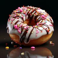 donut achtergrond beeld ai generatief foto