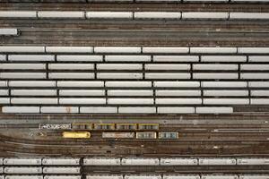 coney eiland treinwerf - brooklyn, nieuw york foto