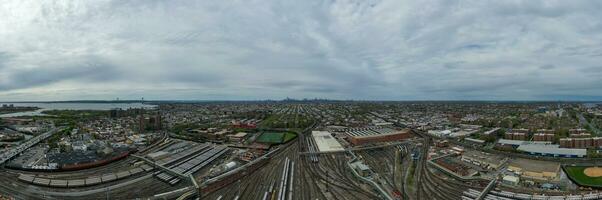 coney eiland treinwerf - brooklyn, nieuw york foto