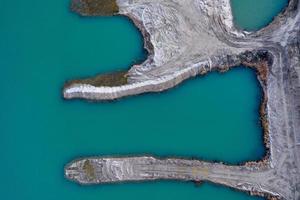 luchtfoto van klein eiland foto