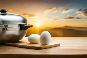 de het beste ei kookplaat voor uw keuken. ai-gegenereerd foto