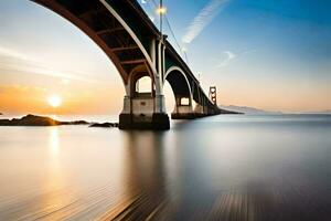 gouden poort brug, san francisco, Californië, Verenigde Staten van Amerika. ai-gegenereerd foto