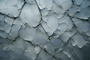 glinsterend barst ijs oppervlak. genereren ai foto