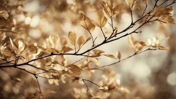 mooi kleuren van herfst Aan alleen maar een blad. ai-gegenereerd foto