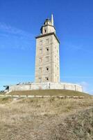 visie van een oud toren foto