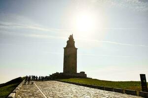 visie van een oud toren foto