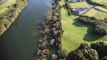 luchtfoto van hamilton, nieuw-zeeland foto