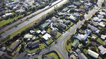 luchtfoto van hamilton, nieuw-zeeland foto