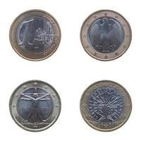 euromunten geïsoleerd foto