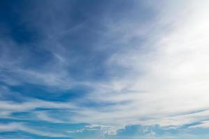 blauwe lucht met wolken, natuurlijke luchtsamenstelling voor achtergrond foto