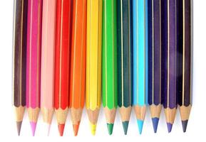 kleur potloden geïsoleerd foto