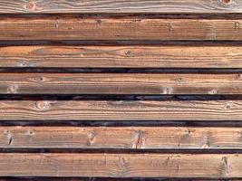 bruin houten plankpaneel. foto