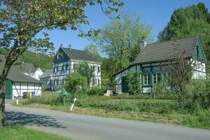 dorp van solingen untenrueden,bergisches grond, duitsland foto