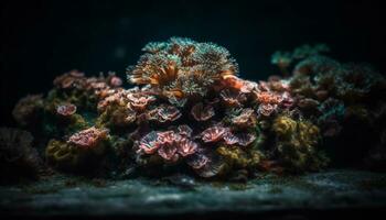 onderwater- rif, vis, dier, natuur, scuba duiken, water, koraal gegenereerd door ai foto