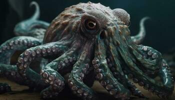 onderwater- natuur Octopus tentakel, zee leven, vis, dieren in de wild gegenereerd door ai foto