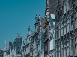 de stad van Brugge in belgie foto