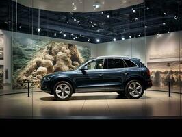 audi q5 tentoonstelling. generatief ai foto