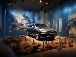 audi q5 tentoonstelling. generatief ai foto