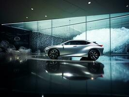 Lexus rx tentoonstelling. generatief ai foto