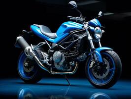 suzuki sv650 tentoonstelling. generatief ai foto