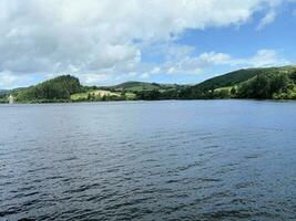 een visie van de noorden Wales platteland Bij meer vyrnwy foto