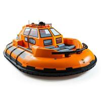 hovercraft Aan wit achtergrond. generatief ai foto