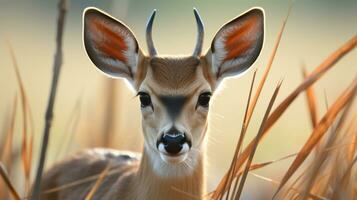 foto van Hart smelten twee impala's met een nadruk Aan uitdrukking van liefde. generatief ai