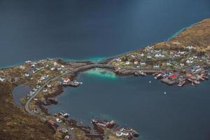 schilderachtig landschap van de Lofoten-eilanden foto