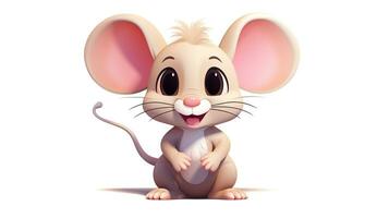 een schattig weinig muis in vector stijl. generatief ai foto