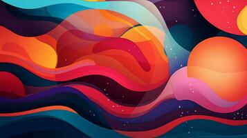 abstract backdrop illustratie met multi gekleurde ontwerp foto