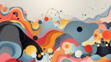 abstract backdrop illustratie met multi gekleurde ontwerp foto