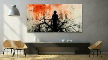 abstract grunge backdrop donker silhouet modern ontwerp foto