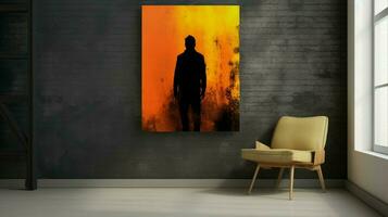 abstract grunge backdrop donker silhouet modern ontwerp foto