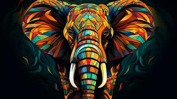 dier olifant zoogdier natuur wild patronen decoratie foto
