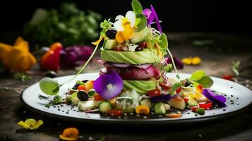 versheid en natuur combineren in een gezond vegetarisch foto