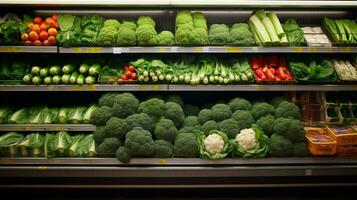 versheid en verscheidenheid van biologisch groenten in een gezond foto