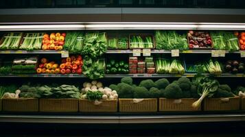 versheid en verscheidenheid van biologisch groenten in een gezond foto