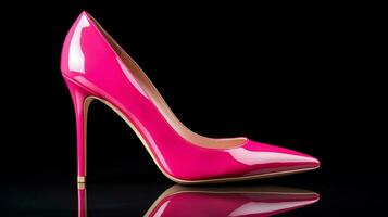 glamoureus stiletto paar- in levendig roze kleur foto