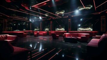 luxe nachtclub Kenmerken modern decor en verlichting uitrusten foto