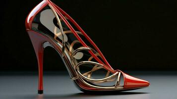 modern Dames luxe hoog hiel- schoenen uitstralen elegantie foto