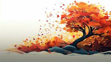natuur abstract herfst illustratie blad seizoen en boom foto