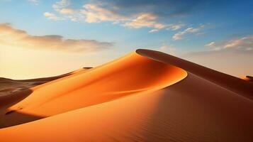 zand duinen in de Sahara woestijn foto