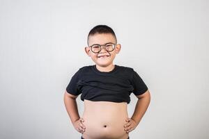 grappige portret jongen studio foto