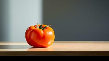 foto van kaki Aan een minimalistische tafel. generatief ai