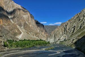 toneel- visie van shoghor vallei chitraal Pakistan foto