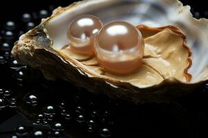akoya parel in oesters en parels ai gemaakt foto