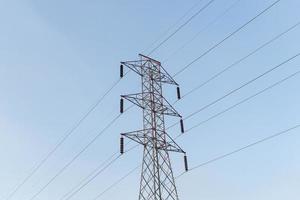 hoogspanningsleidingen elektriciteitstransmissie pyloon